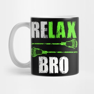 Relax Bro Lacrosse Sports Team Game Mug